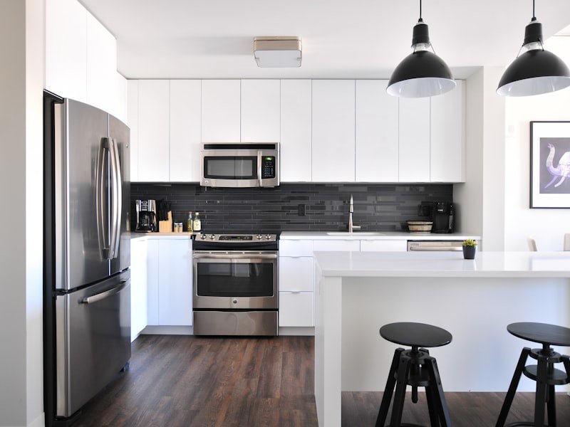 Awning window above a kitchen counter
